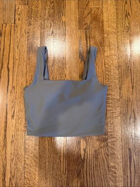 Taupe Square-Neck Crop Tank Top - Women